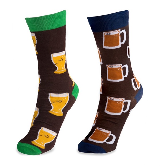 Pavilion Gift Other - 2 Pk Unisex Black Multi Last Call Beer Socks NWT